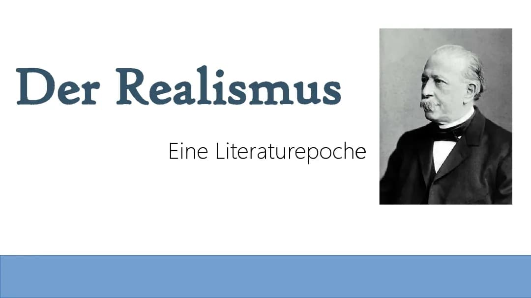 Präsentation Epoche Realismus