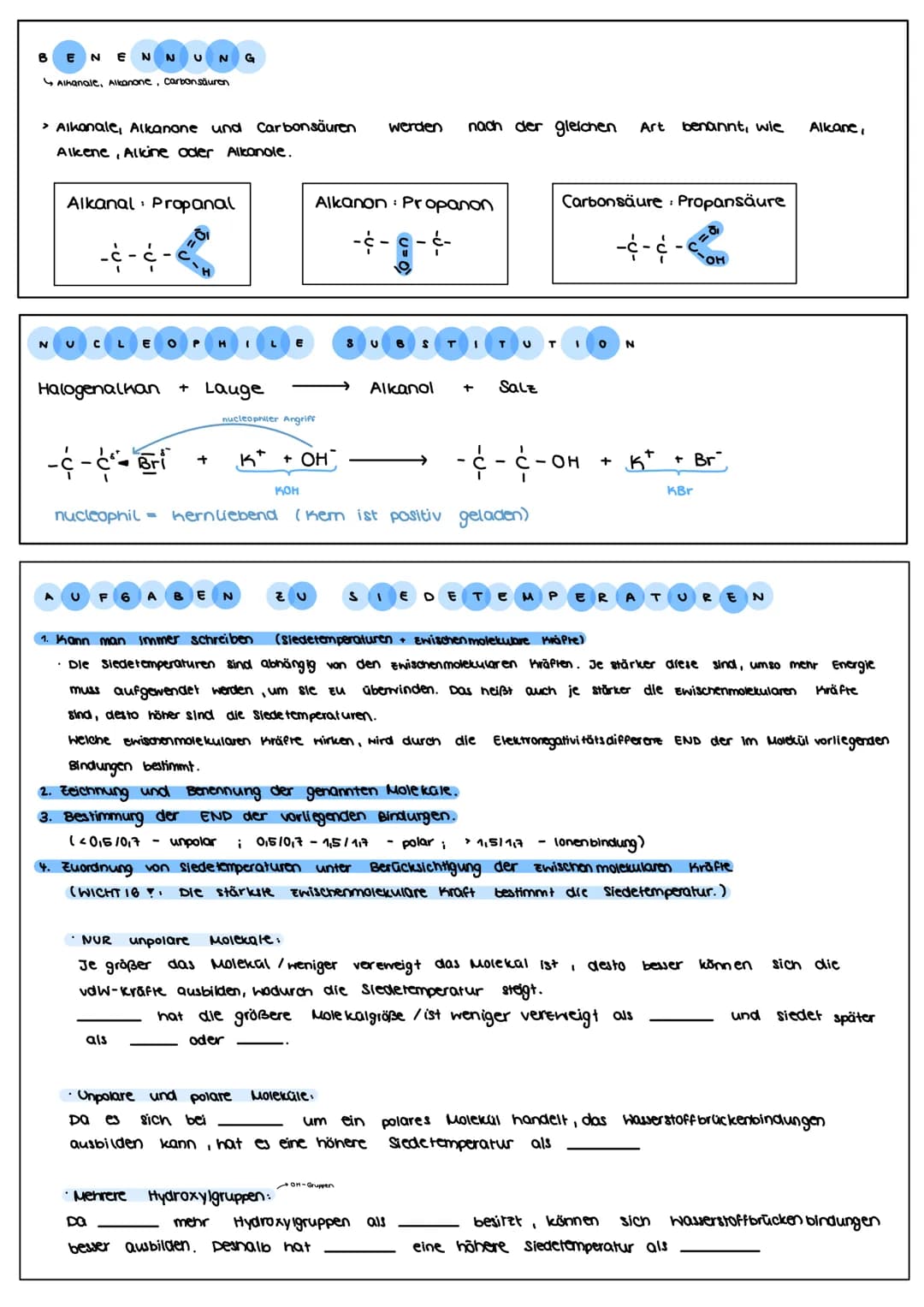 KAN OL
mit OH-Bindung
Methanol
Ethanol
Propanol
Butanol
Pentanol
Hexanol
Heptanol
Octanol
Nonanol
Decanol
Undecanol
Dodecanol
allg. Formel:
