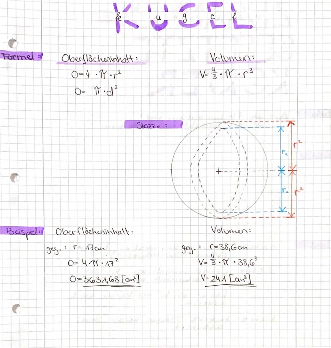 # ZYLINDER

Formel Mantelfläche:
Grundfläche:
M=2. Yr.h
G=Nor²

Oberflächeninhalt:
Volumen:
O=2-Yor²+2-Tur.h
V=TY.r².h

Skizze:

G

V
C
h

G