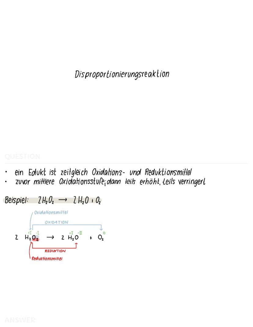 QUESTION
=
- Redoxreaktion ist eine Elektronenübergangsreaktion
gliedert sich in Oxidation und Reduktion
OXIDATION
Mg + Cl₂ → MgCl₂
REDUKTIO