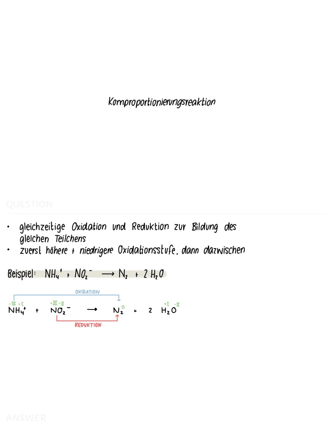 QUESTION
=
- Redoxreaktion ist eine Elektronenübergangsreaktion
gliedert sich in Oxidation und Reduktion
OXIDATION
Mg + Cl₂ → MgCl₂
REDUKTIO