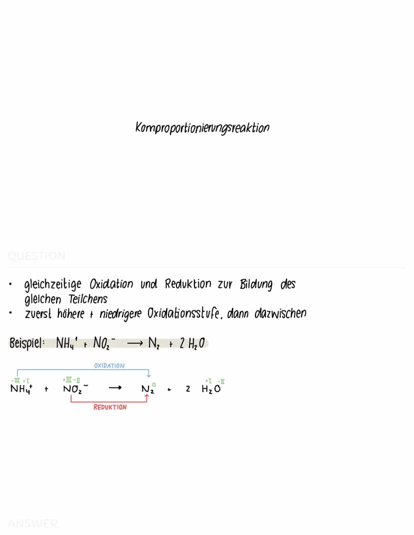 QUESTION
=
- Redoxreaktion ist eine Elektronenübergangsreaktion
gliedert sich in Oxidation und Reduktion
OXIDATION
Mg + Cl₂ → MgCl₂
REDUKTIO