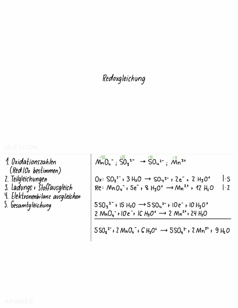 QUESTION
=
- Redoxreaktion ist eine Elektronenübergangsreaktion
gliedert sich in Oxidation und Reduktion
OXIDATION
Mg + Cl₂ → MgCl₂
REDUKTIO