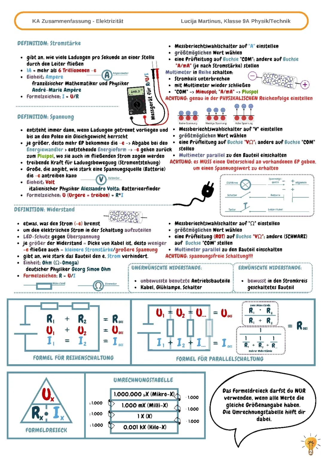 Elektrotechnik - Handout