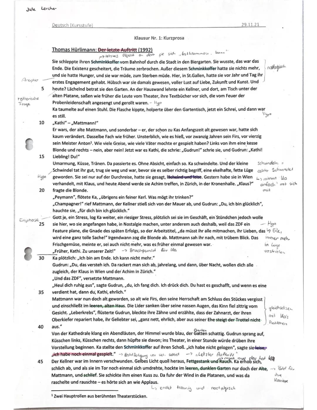 Der Filialleiter Kurzgeschichte - Text, PDF und Zusammenfassung