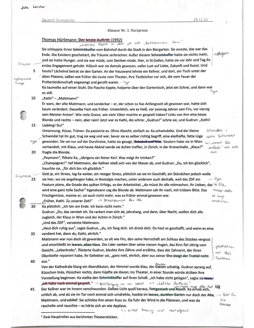 Der Filialleiter Kurzgeschichte - Text, PDF und Zusammenfassung