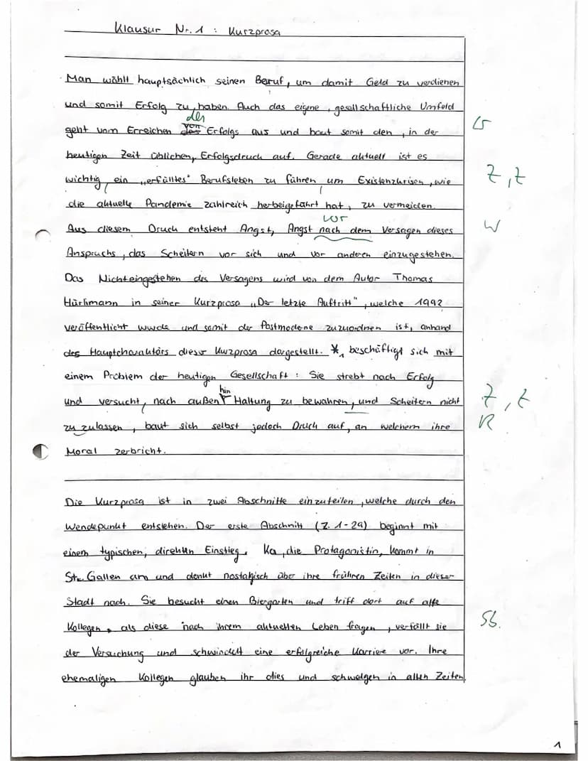 Jule Lorcher
Anopher
rethorische
Frage
5
Emphase
10
15
нуро
20
25
30
35
40
45
Deutsch (Kursstufe)
Klausur Nr. 1: Kurzprosa
Thomas Hürlimann: