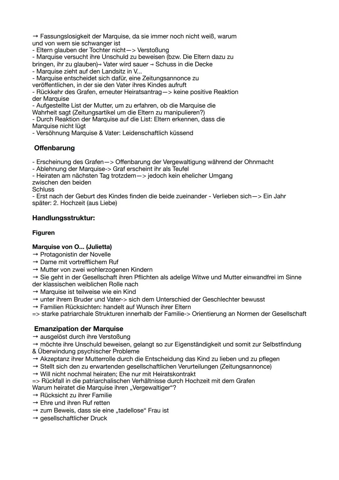 Heinrich von Kleist: „Die Marquise von O..."

Autor: Heinrich von Kleist

Jahr: 1808

Textsorte: Novelle (Erzählung)

Protagonisten: Marquis