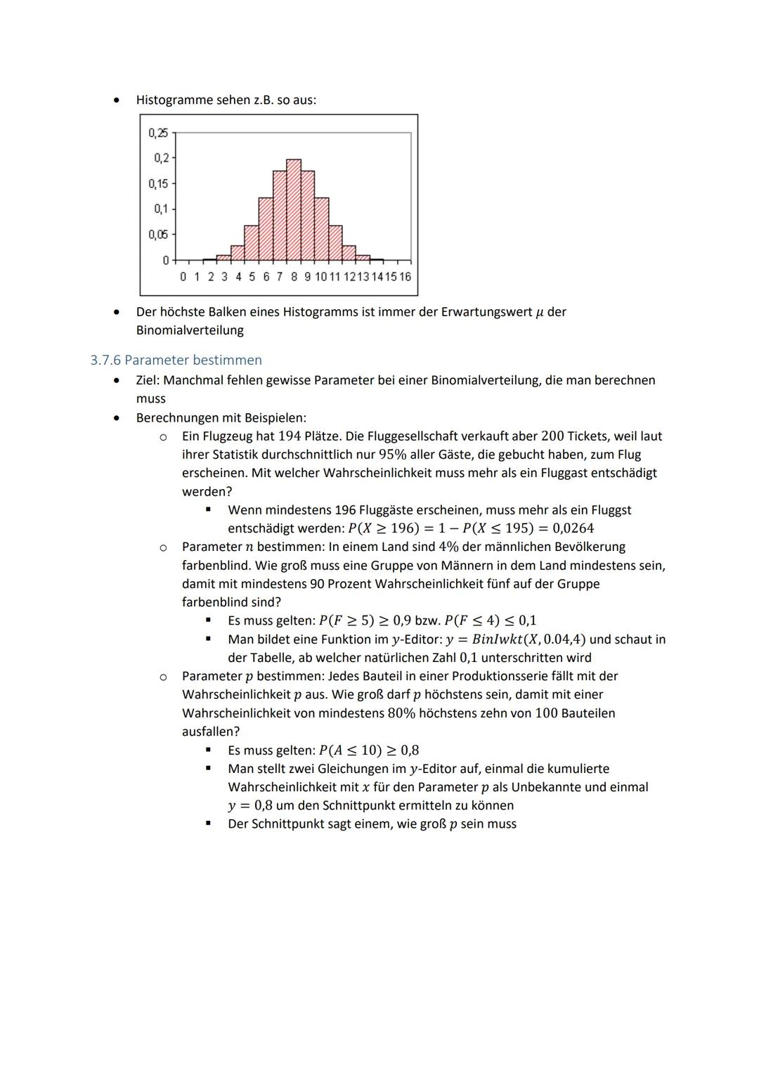 3 Stochastik
●
3.1 Definitionen und Gesetzte
Eine Ergebnismenge S gibt alle möglichen Ergebnisse eines Zufallsversuchs an, z.B. S =
{1; 2; 3