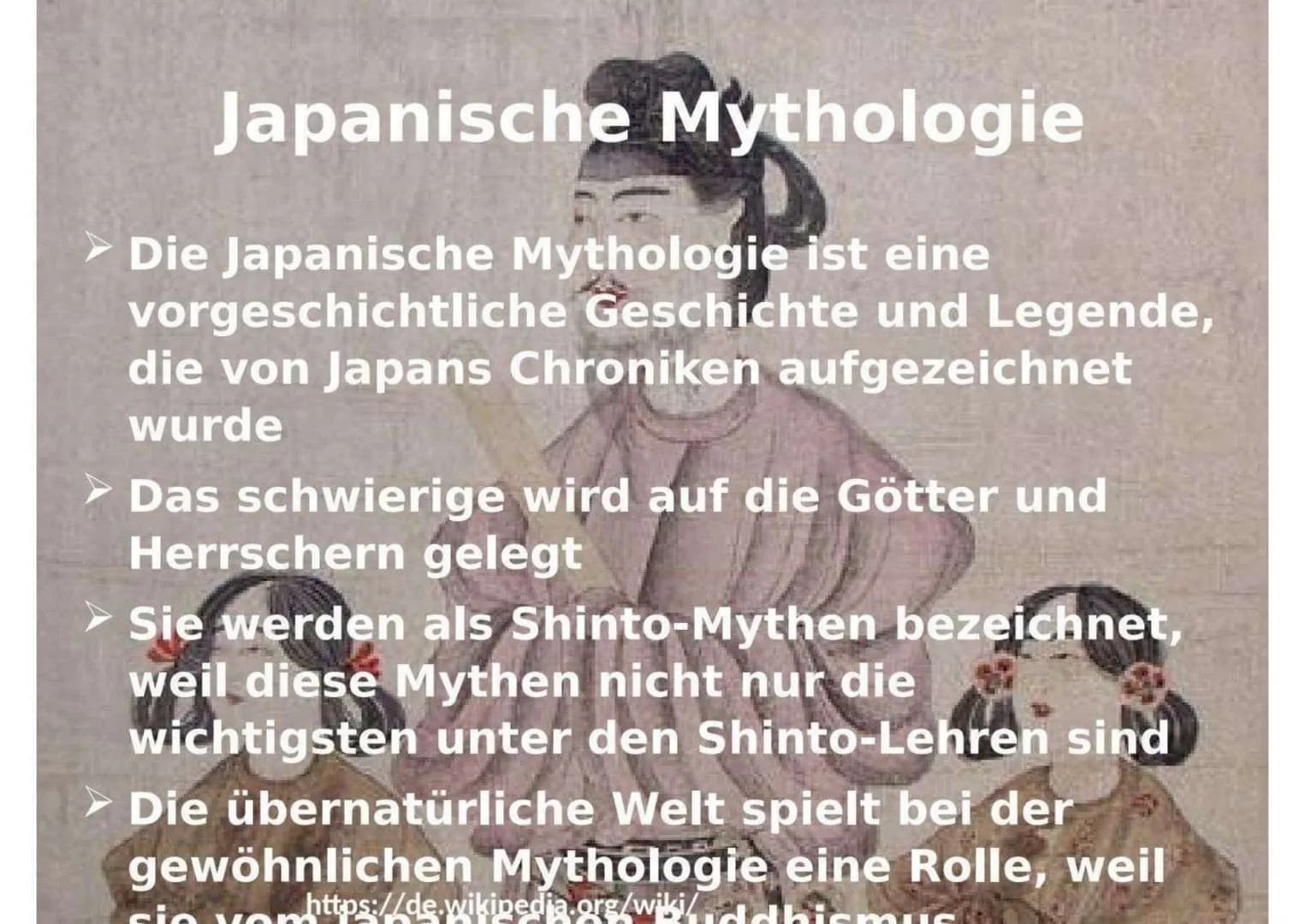 Yōkai (Arten)
Es sind Arten wie Monster und übernatürliche
Kreaturen
Sie sollen von der deutschen Mythologie
stammen, weil die deutsche Myth