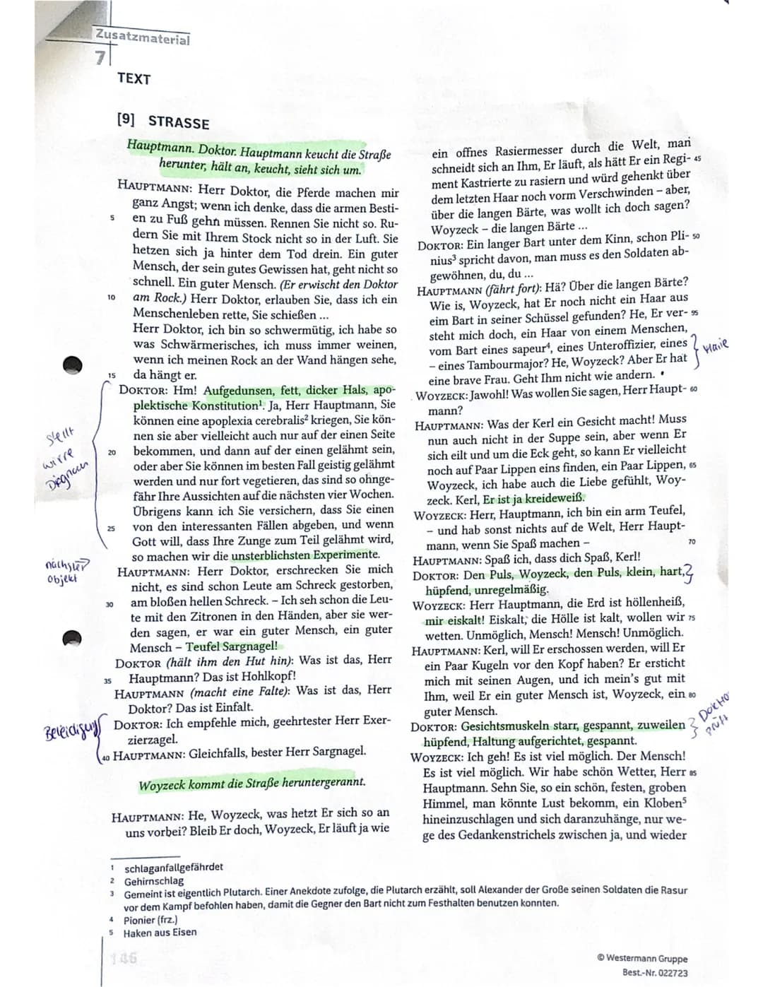 Klausur
Nr. 2
Das Dramen fragment Wayrect geschrieben
n
von Georg Büchner, welches
1879 ver-
den sozialh
Deutsch
öffentlicht wurde, handelt 