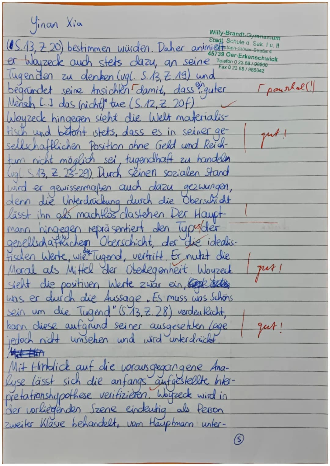 hearan
Hauple
aut
WBG Oer-Erkenschwick
Q 1.1 / Deutsch-Grundkurse 1/2 (Nol)
Yinan
1. Klausur
Aufgabe 1
Analysiere den vorliegenden Auszug au