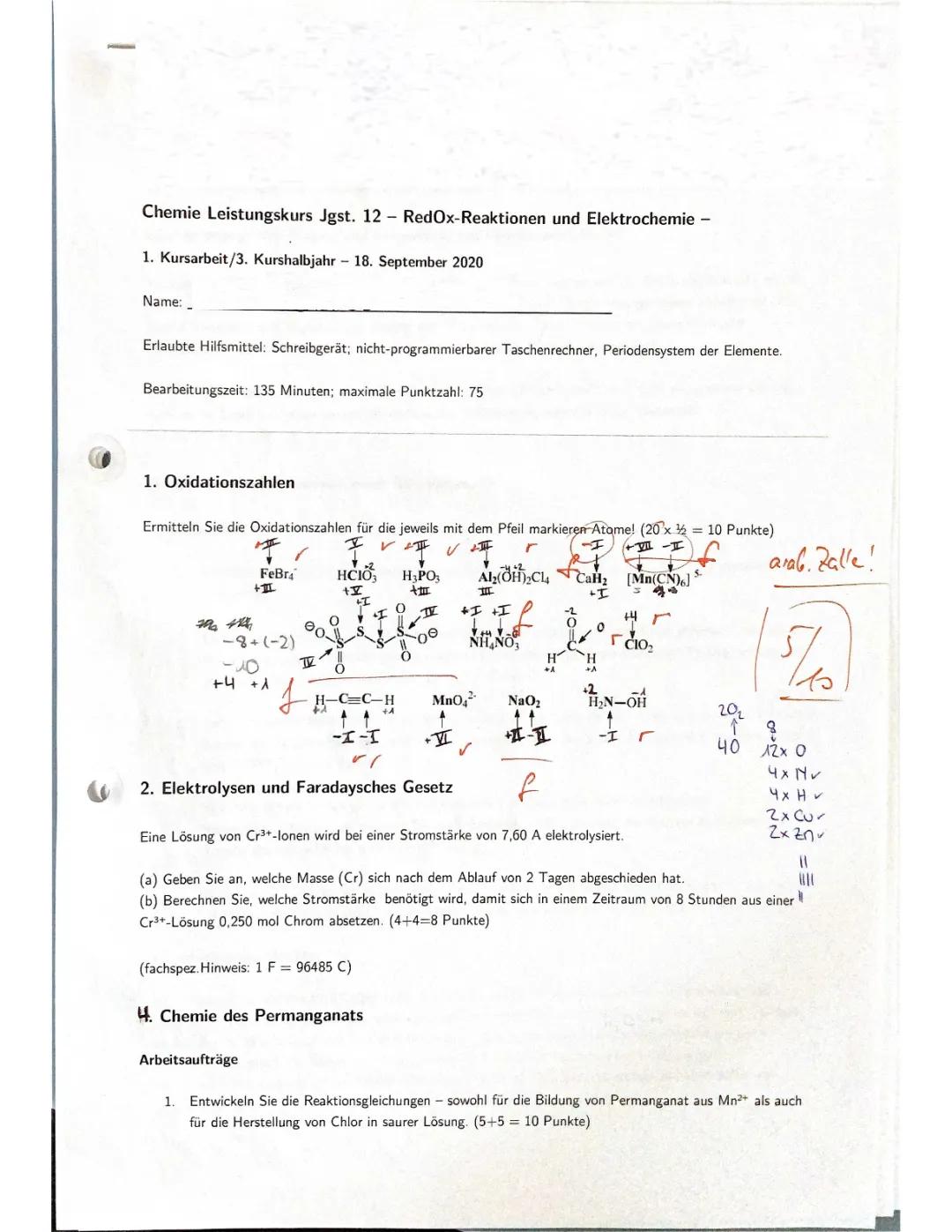 Klausur 12/1