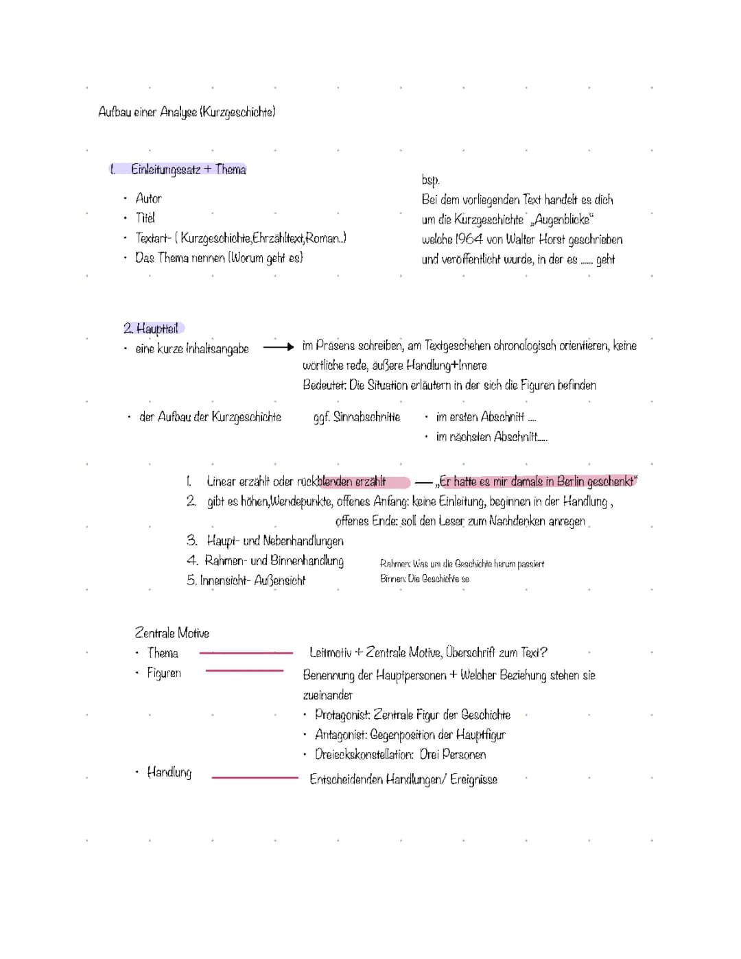 Kurzgeschichten Analyse: Beispiele, PDFs und Formulierungshilfen für Klasse 8 bis 10