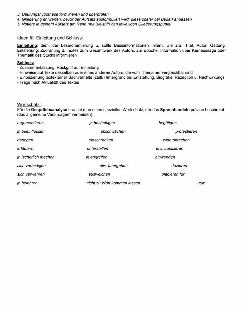 Interpretation eines poetischen Textes: Dramenausschnitt
Thema der Schulaufgabe 11/1 und in jedem Abitur angeboten (=Aufgabenformat II)
Die 