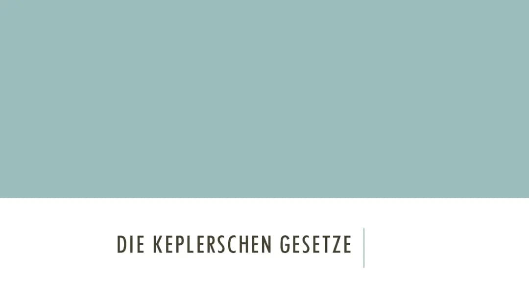 Keplerschen Gesetze