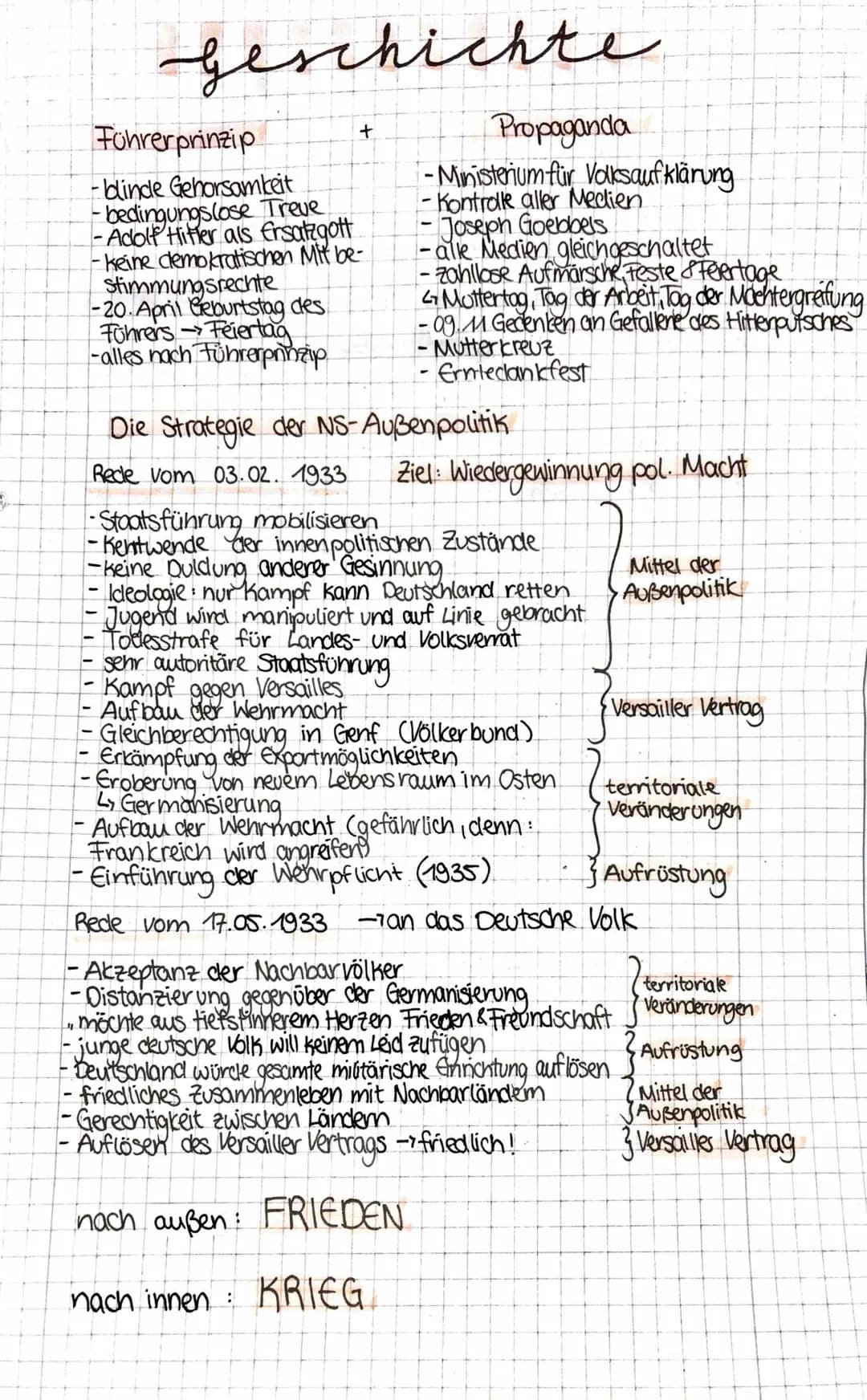 Geschichte
Die Abschaffung der Demokratie
30.01.1933 -Hitler wird Reichskanzler
- Machtübernahme
01.02.1933: -Auflösung des Reichstages
:
04