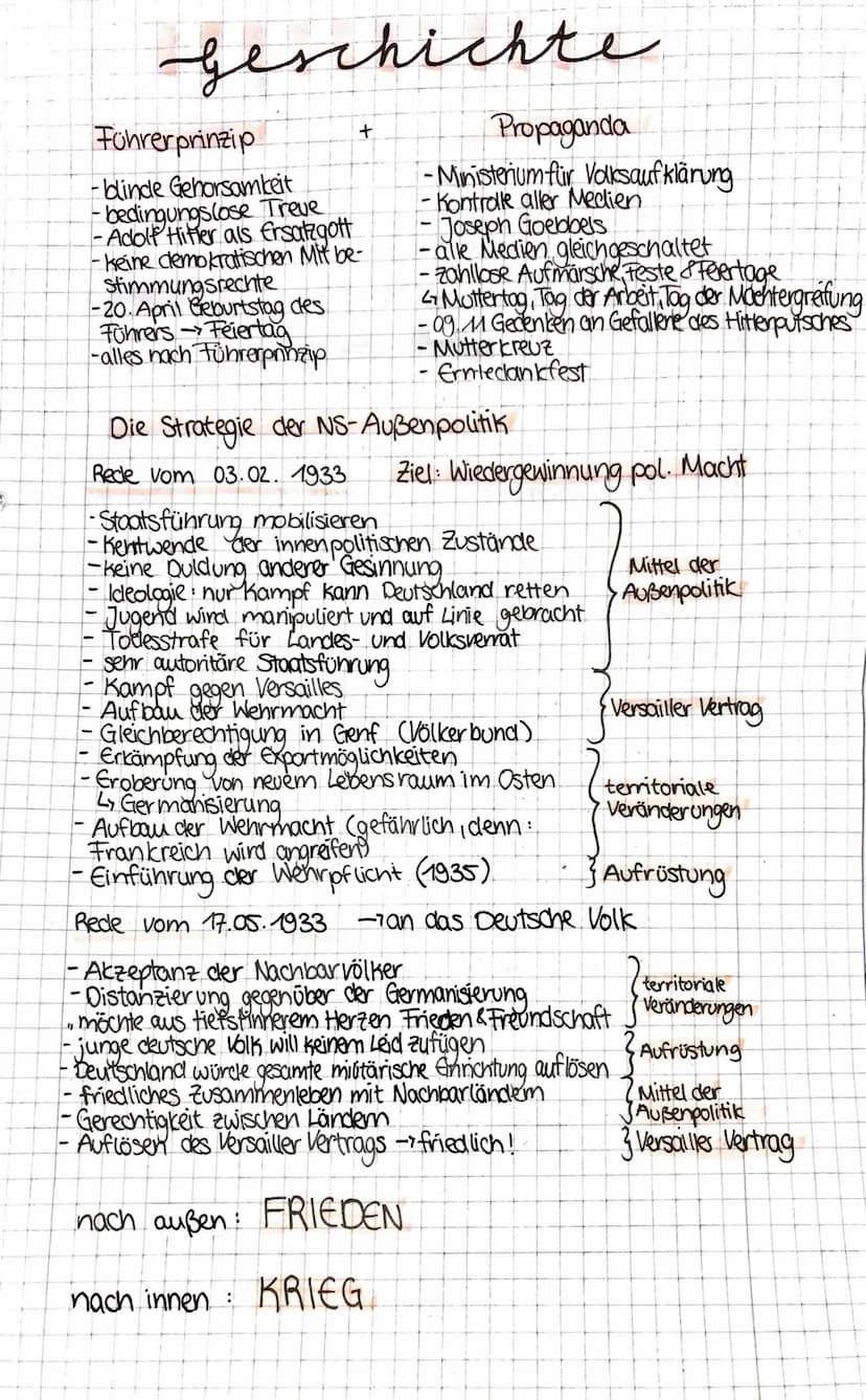 Geschichte
Die Abschaffung der Demokratie
30.01.1933 -Hitler wird Reichskanzler
- Machtübernahme
01.02.1933: -Auflösung des Reichstages
:
04