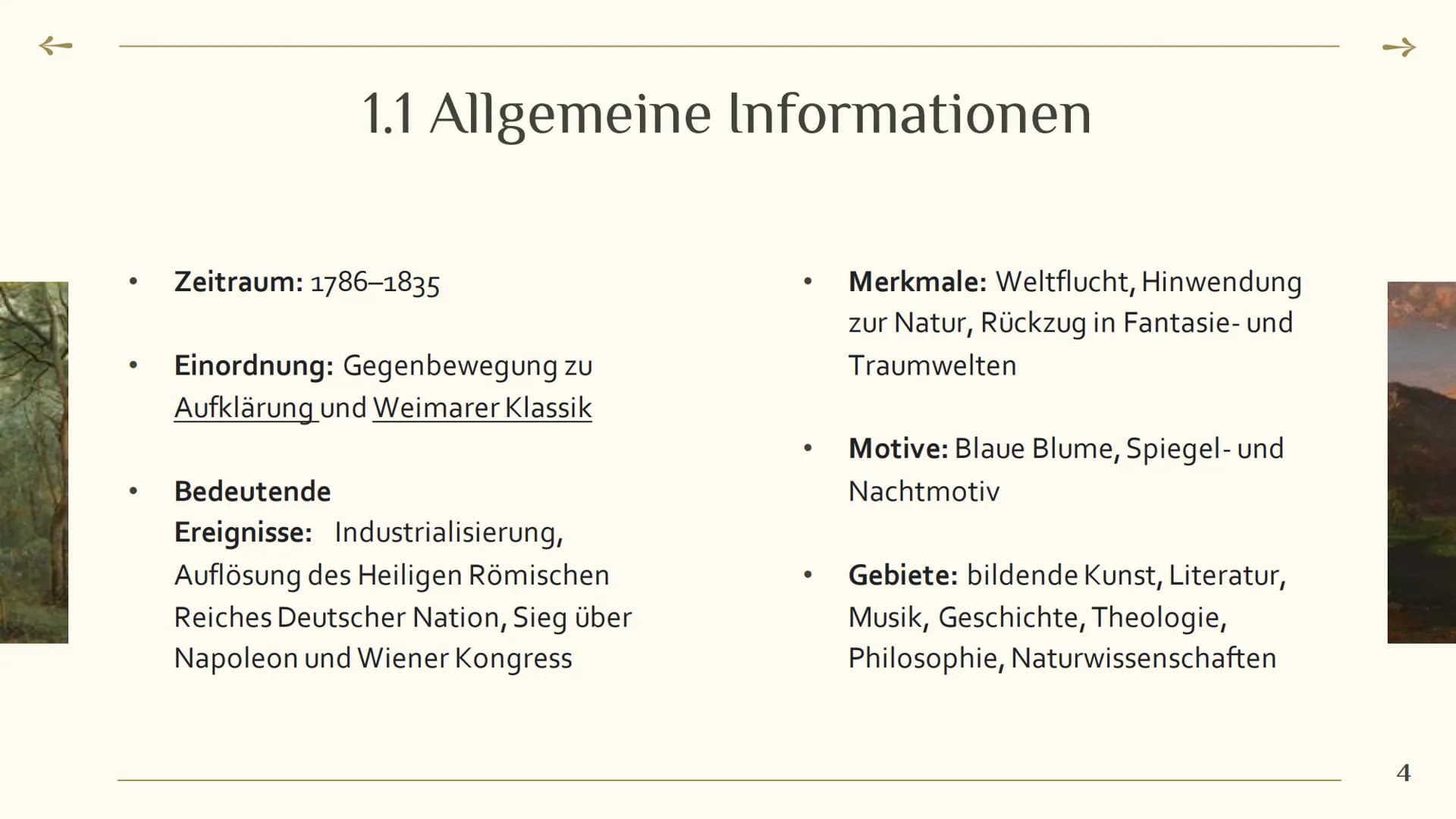 个
*
Die Epoche der
ROMANTIK
Roberta & Sara
→ 1 Romantik im Überblick
4
7
Romantik: Gegenbewegung
zur Klassik
Die Literatur der Romantik
10 M