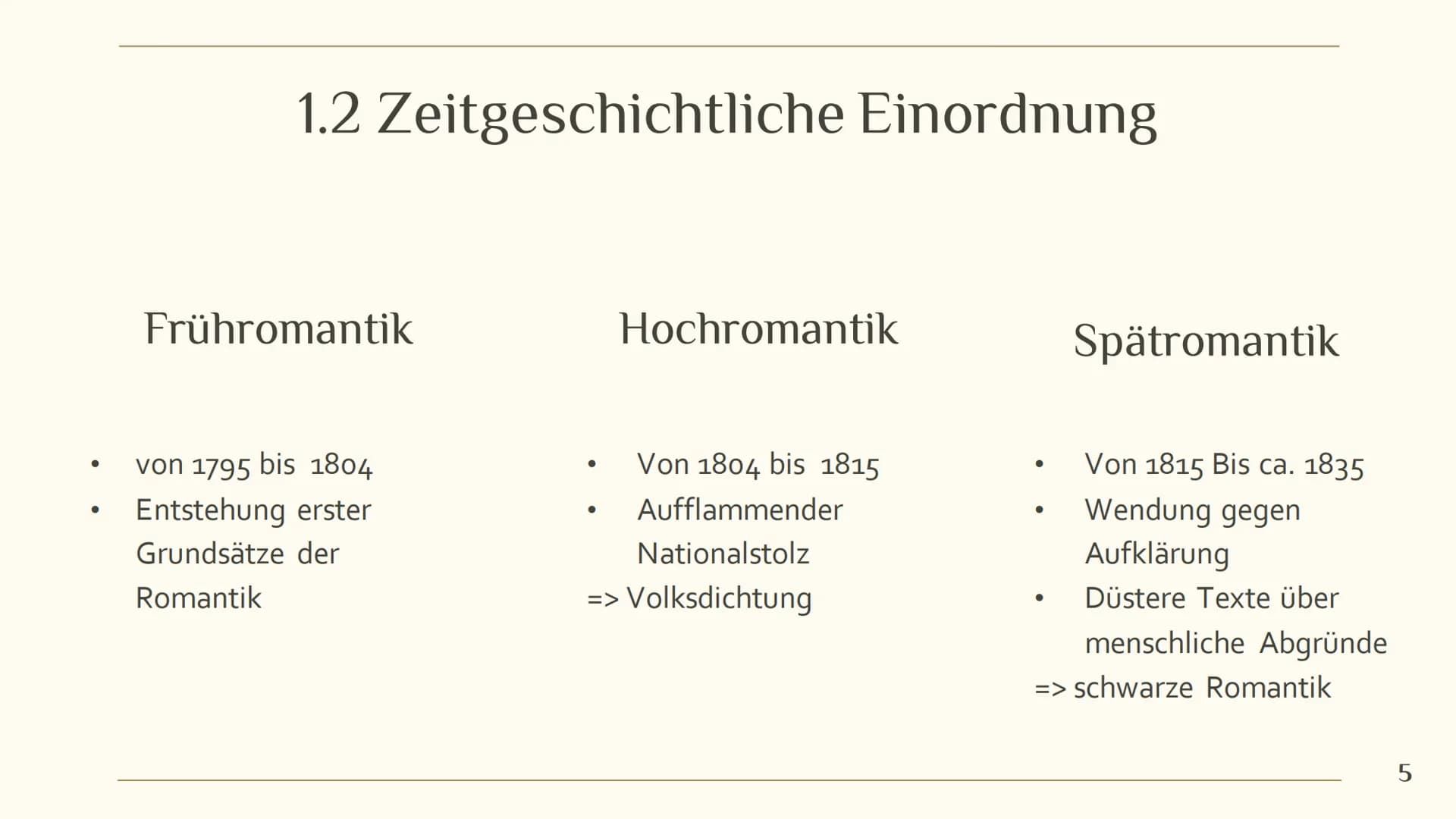 个
*
Die Epoche der
ROMANTIK
Roberta & Sara
→ 1 Romantik im Überblick
4
7
Romantik: Gegenbewegung
zur Klassik
Die Literatur der Romantik
10 M