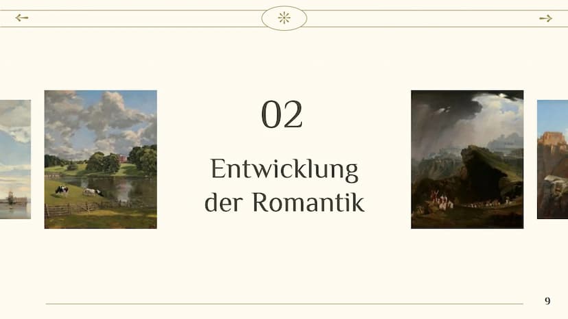 个
*
Die Epoche der
ROMANTIK
Roberta & Sara
→ 1 Romantik im Überblick
4
7
Romantik: Gegenbewegung
zur Klassik
Die Literatur der Romantik
10 M