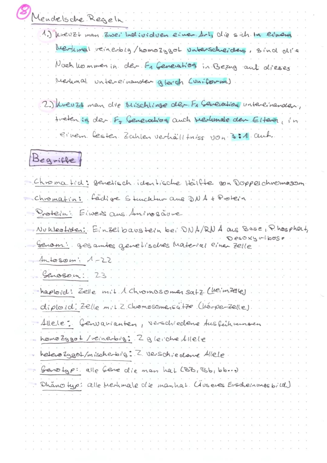 Biologie KA@
Aufbau Chromosom:
Ein Chromosom kann vorliegen als
Einzelchromosom
Centromer-) ( D
Genoma
- das gesamte genetische.
Material ei