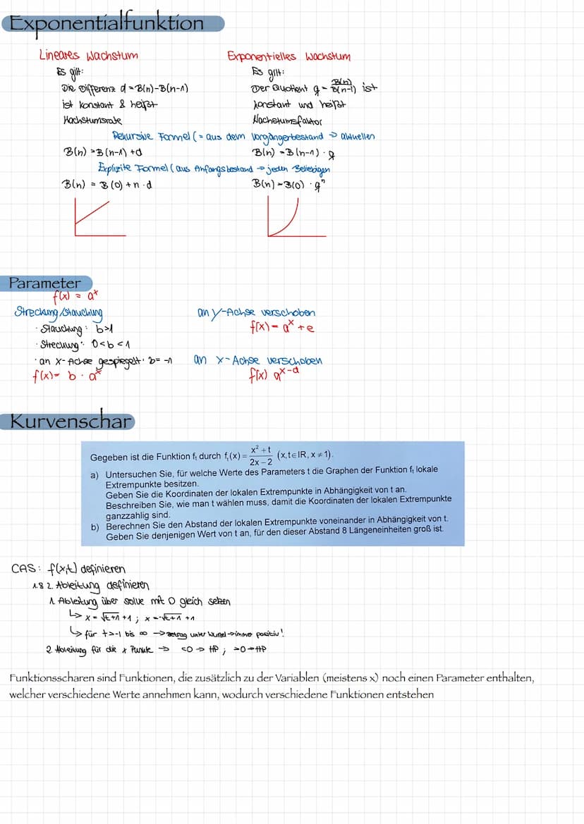 Analysis, Lineare Funktionen
у
=mx+D
✓
Steigung schnittpunkt
mit y-Achse
maximal eine Nullstelle
Potenzfunktion
allgemeine Formel: f(x) = a.