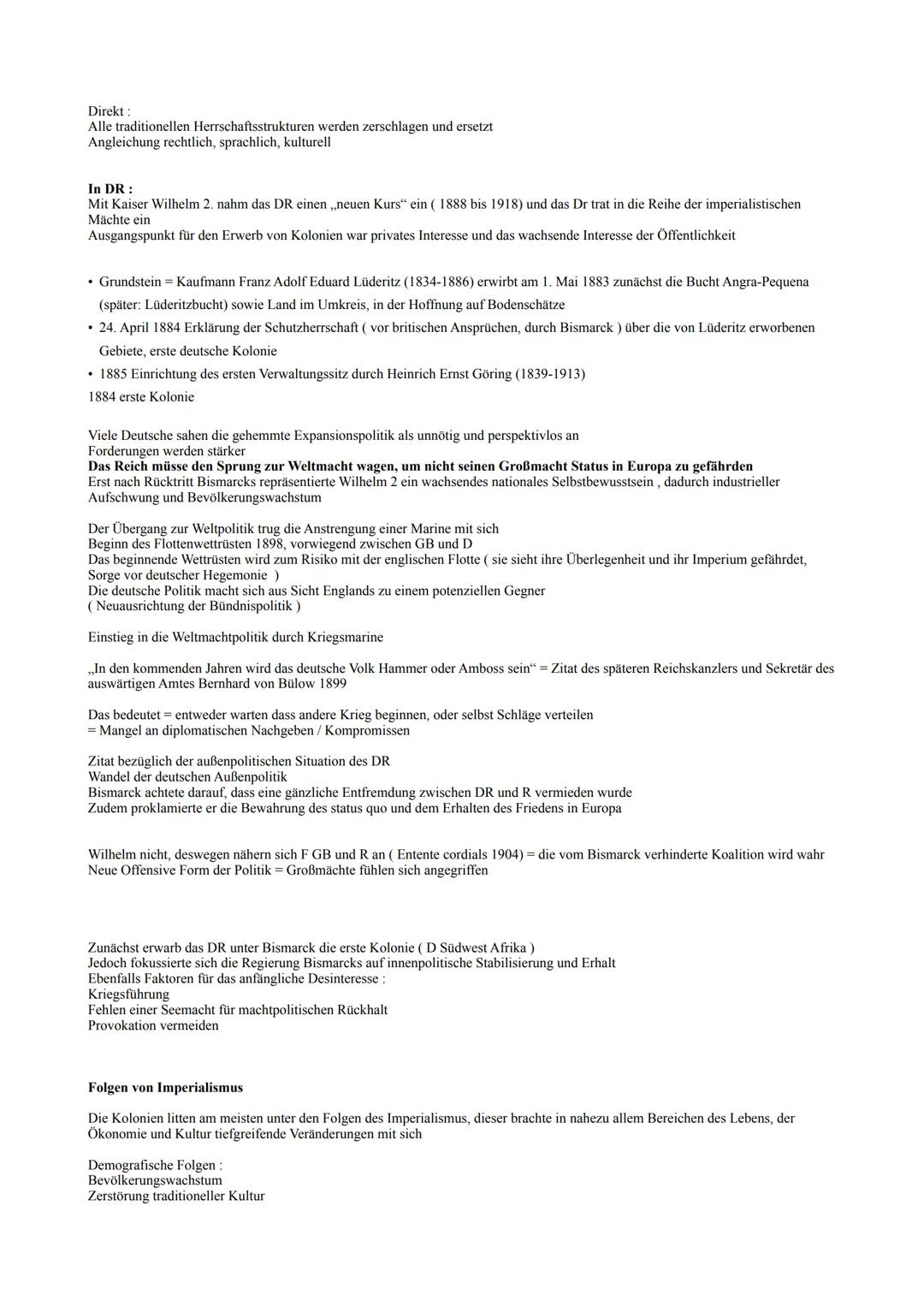 Inhalt: Vorkriegszeit 1.WK
Kolonialismus / Imperialismus
Weimarer Republik
Verfassung Vergleich mit Paulskirche
Krisenjahre der WR
1. WK 28.