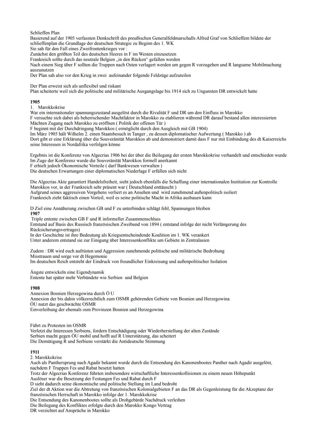 Inhalt: Vorkriegszeit 1.WK
Kolonialismus / Imperialismus
Weimarer Republik
Verfassung Vergleich mit Paulskirche
Krisenjahre der WR
1. WK 28.