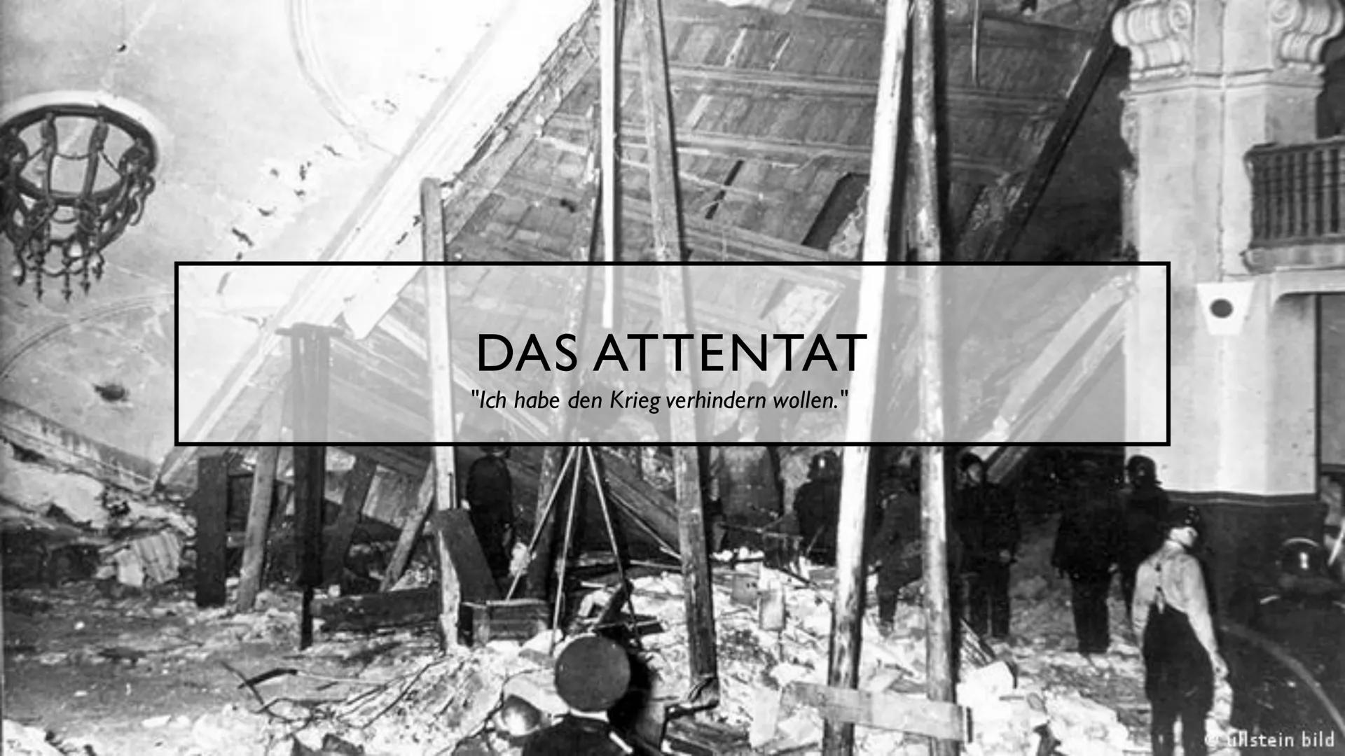 GEORG ELSER
- ALLEIN GEGEN HITLER - GLIEDERUNG
Biographie
Das Attentat
Entschluss zur Tat
Vorbereitungen
Das Attentat und dessen Folgen
Ermi