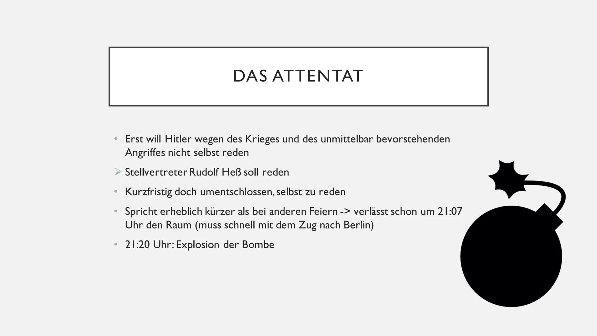 GEORG ELSER
- ALLEIN GEGEN HITLER - GLIEDERUNG
Biographie
Das Attentat
Entschluss zur Tat
Vorbereitungen
Das Attentat und dessen Folgen
Ermi