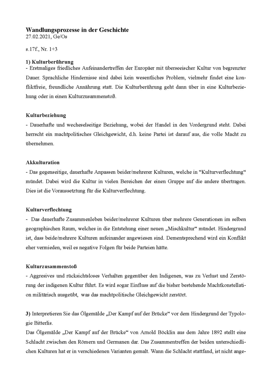 Urs Bitterli: Kulturkontakt, Kulturbegegnung und Kulturkonflikt einfach erklärt