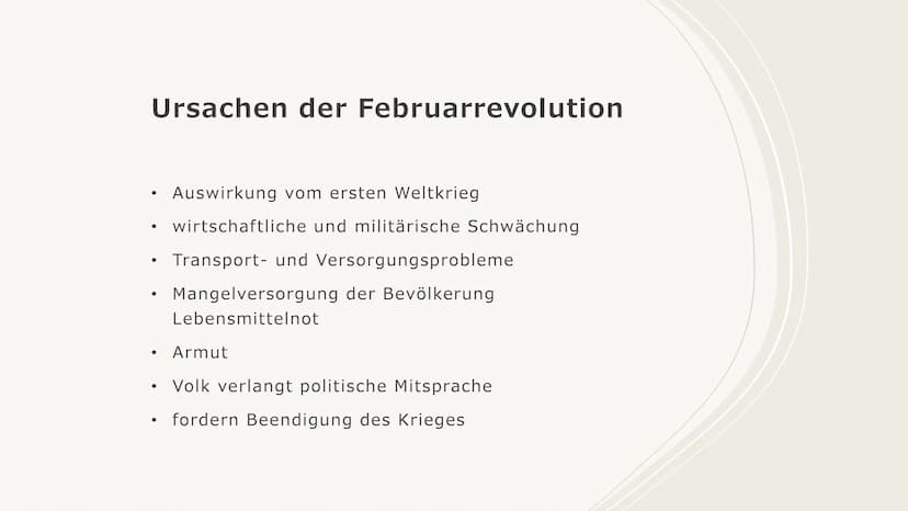 
<p>Die Russische Revolution war ein bedeutendes Ereignis in der Geschichte Russlands, das von 1917 bis 1923 stattfand. Diese revolutionäre 
