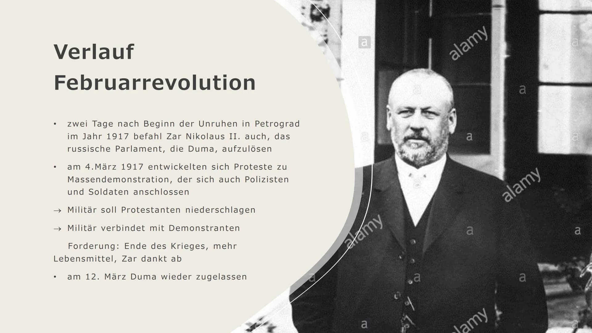 
<p>Die Russische Revolution war ein bedeutendes Ereignis in der Geschichte Russlands, das von 1917 bis 1923 stattfand. Diese revolutionäre 