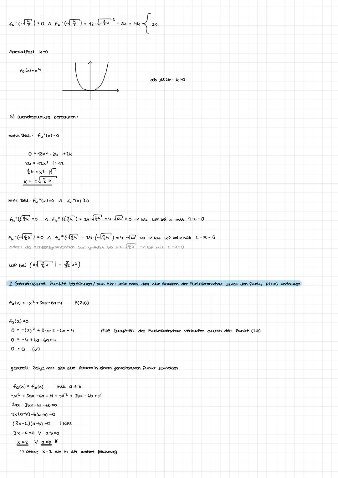 Funktionenscharen

1) $f_k(x)=x^4-x^2$

2) $f_k(x) = x^4-2,5x^2$

3) $f_k(x)=x^4-3x^2$

4) $f_k(x)=x^4-4,1x^2$

5) $f_k(x) = x^4+2x^2$

6) $
