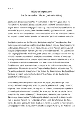 Know Gedichtinterpretation Die Schlesischen Weber thumbnail