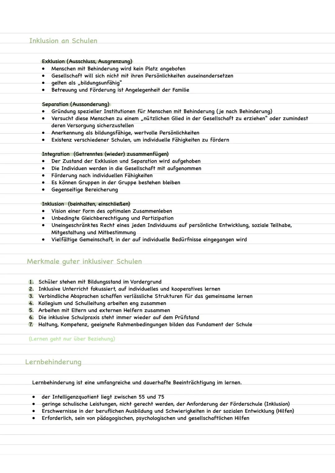 BEHINDERUNGEN
Heilpädagogik bzw. Sonderpädagogik
Theorie und Praxis der Erziehung von Menschen,
bei denen spezielle Lern- und Erziehungshilf