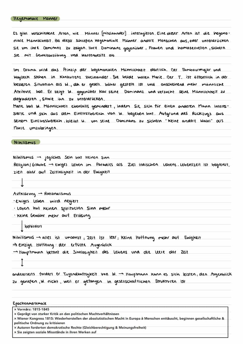 Woyzeck, Literatur im Widerstand
Informationen
• 1879 veröffentlicht und von Georg Büchner geschrieben
Drama mit 26 Szenen
Epoche: Vormärz
.