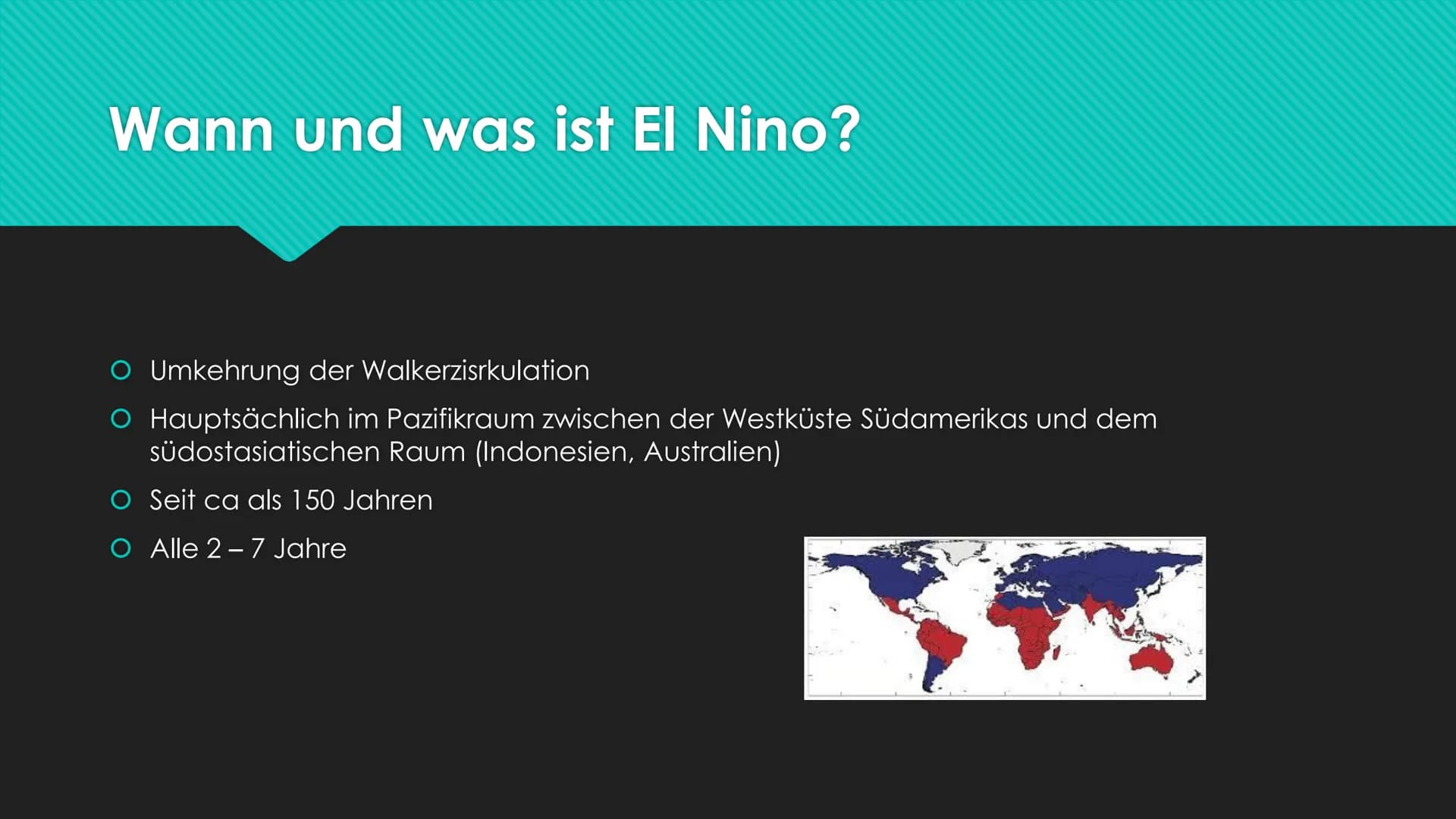 (NAME)
ONIN 13 Gliederung
1. La Nina
2. Wann und was?
3. Entstehung
4. Auswirkungen
5. Maßnahmen gegen El Nino
6. Quellen La Nina (Walkerzir