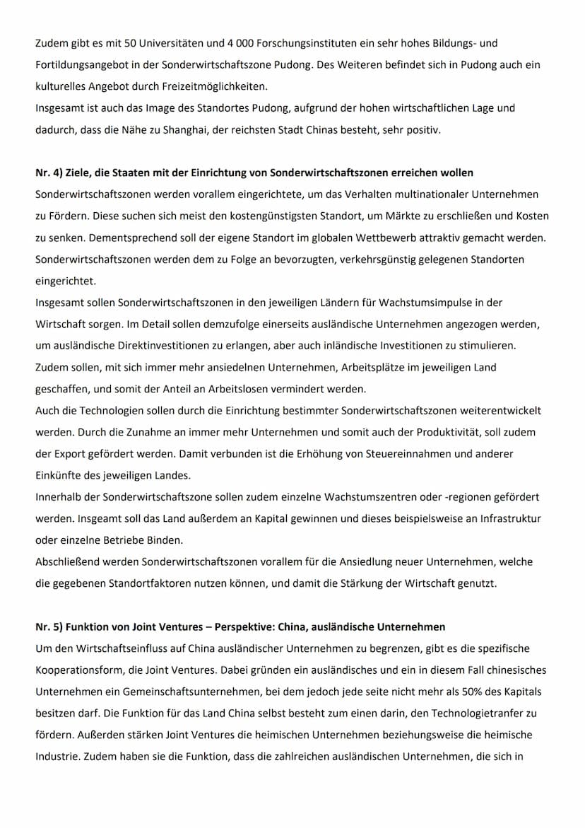 Aufgaben Erdkunde 09.02.2021 - Linja Redecker
Sonderwirtschaftszonen
zur Förderung des wirtschaftlichen Wachstums (S.86/87)
Nr. 1) Lokalisie