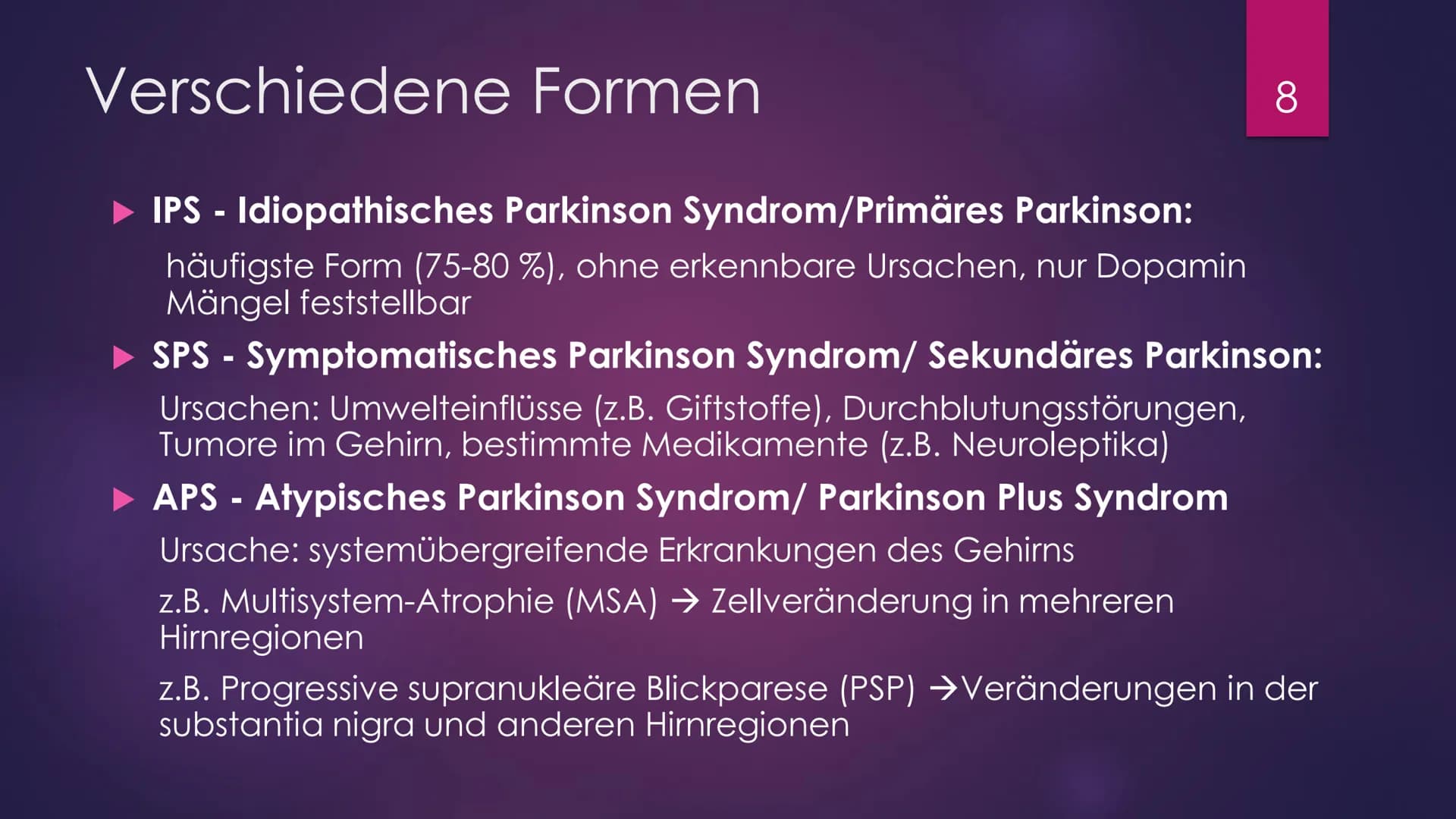 Parkinson
Eine Präsentation Von Julia Schmidtmeier
Erstellt Am 27.01.2021
Bio LK, Q2
hot
Bild: https://www.fitbook.de/health/fruehe-parkinso