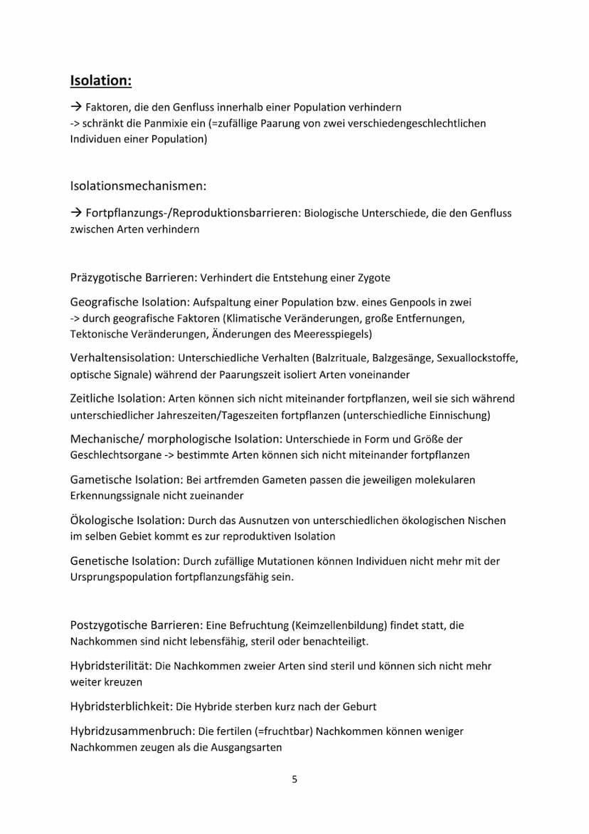 Voraussetzungen :
Evolution
- Weitergabe der Gene,
- genetisch bedingte Variabilität in der Merkmalsausprägung,
- Unterschiede im Fortpflanz