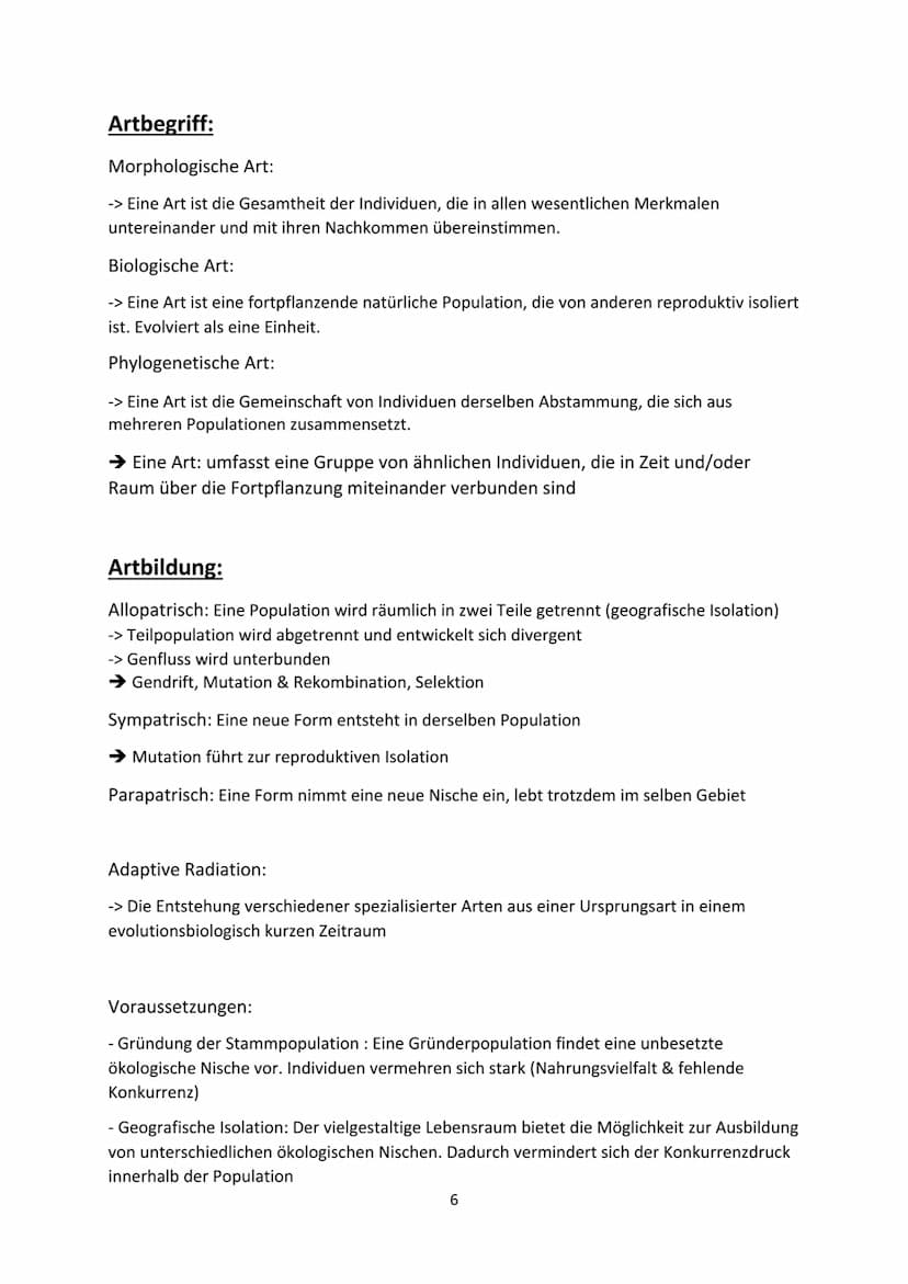 Voraussetzungen :
Evolution
- Weitergabe der Gene,
- genetisch bedingte Variabilität in der Merkmalsausprägung,
- Unterschiede im Fortpflanz