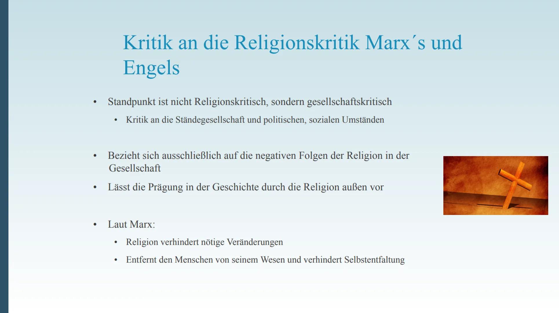 Karl Marx
Deutscher Philosoph; Gesellschaftstheoretiker im
Kommunismus; Religions- und Kapitalismuskritiker;
Ökonom
Präsentation von Inhalt
