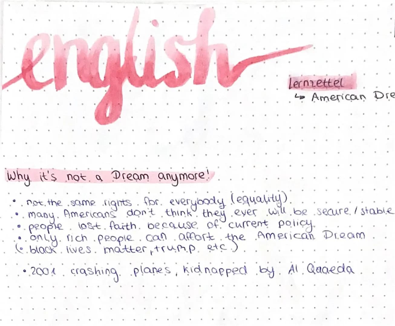 engush
Definition
term was first used in the book "The Epic of America".
• no universal definition → varies for each American
Historical Bac