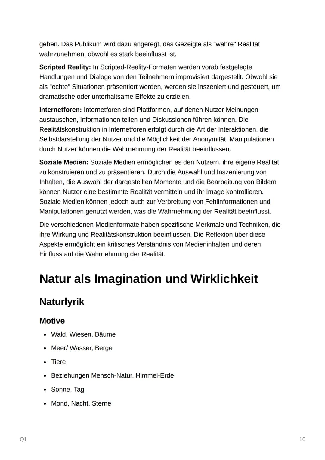 Q1
Q1
Epochenumbruch 18./19. Jahrhundert -
Literatur um 1800 und im frühen 19-
Jahrhundert
Lyrik Analyse
Einleitung
• Gedichttitel, Autor, A