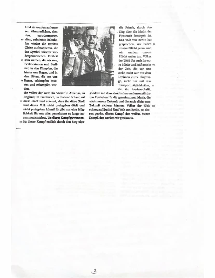 Klausur Leistungskurs Deutsch 11/1
Thema: Redeanalyse
Name:
Aufgabenstellung:
150 Minuten
Bewertung:
MNP&
Den Juhalt der Rede hast du gut an