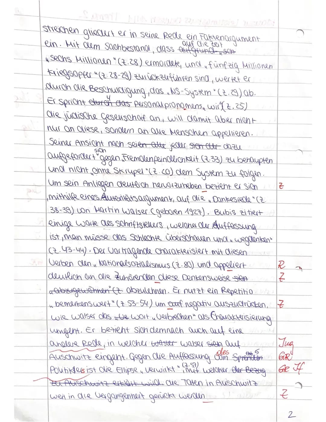 Klausur Leistungskurs Deutsch 11/1
Thema: Redeanalyse
Name:
Aufgabenstellung:
150 Minuten
Bewertung:
MNP&
Den Juhalt der Rede hast du gut an