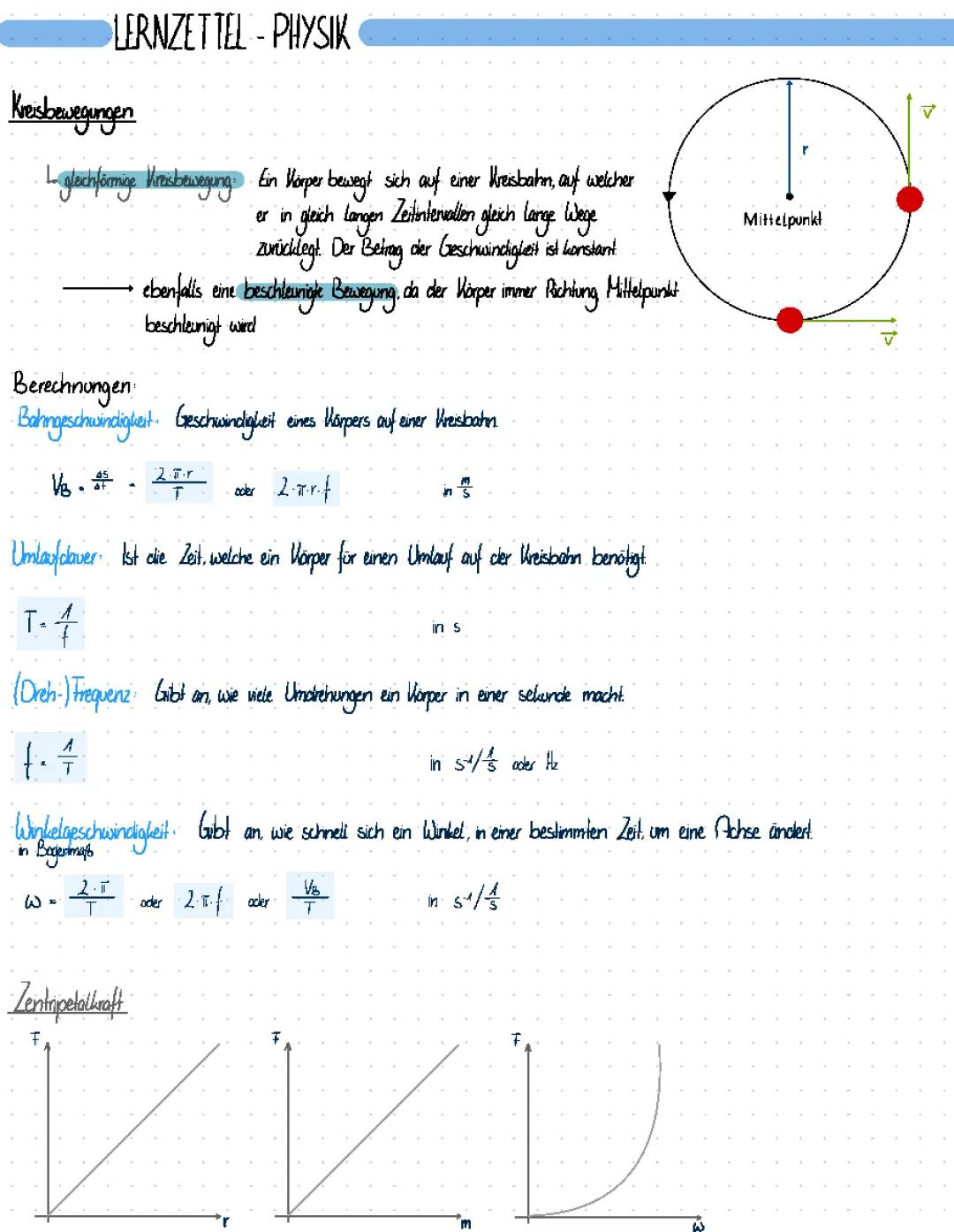 Grundlagen der Kreisbewegung: Physik einfach erklärt
