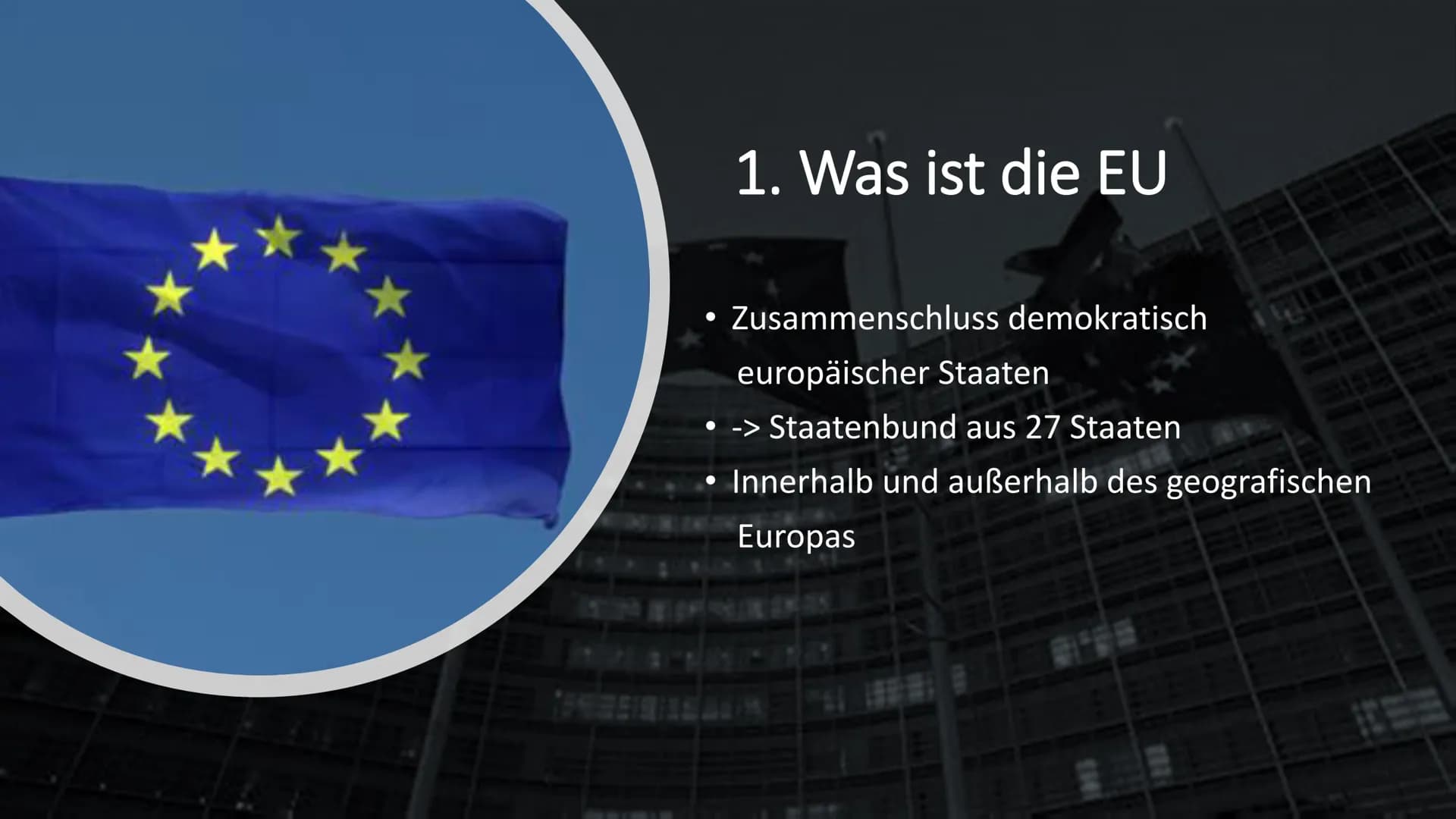 Europahymne
Freude, schöner
Götterfunken,
Tochter aus Elysium,
https://youtu.be/Bylj_hZPv-8 Die
Europäische
Union
Ein Vortrag von Vivien, La